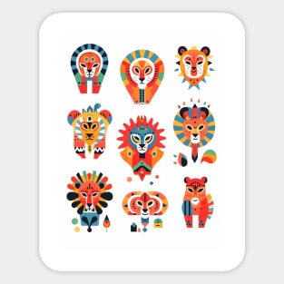 Majestic Leo Zodiac Design Sticker